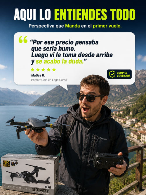Drone doble cámara 4K
